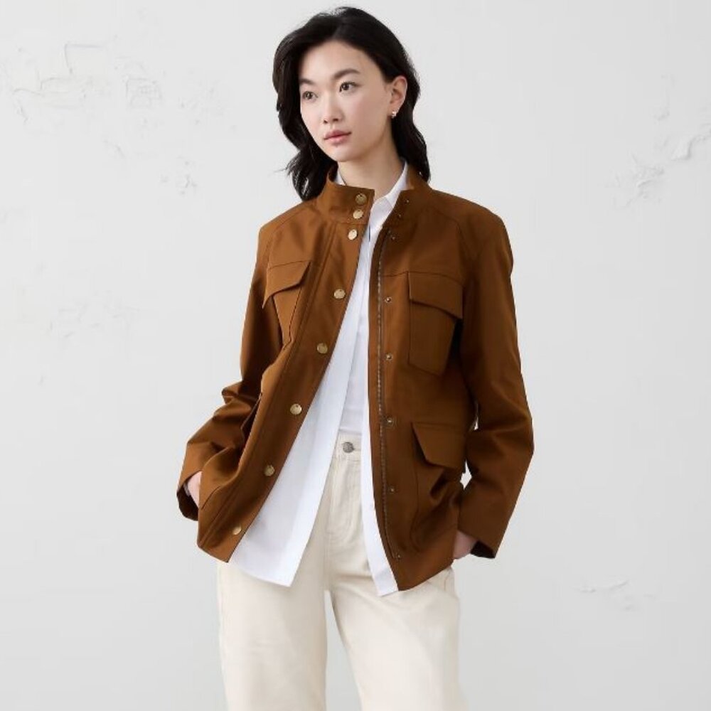 Banana Republic Oversized Twill Utility Jacket